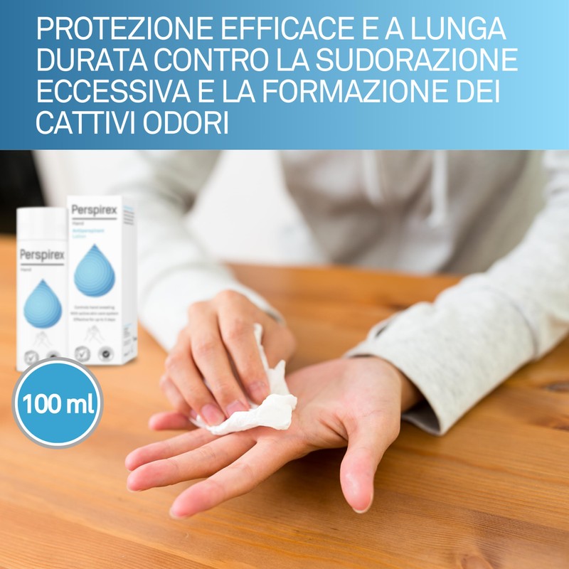 Perspirex - Lozione Antitraspirante Mani, Controllo Totale del Sudore con