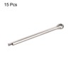 sourcing map Split Cotter Pin, 3mm x 40mm Stainless Steel