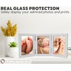 Triple Photo Picture Frame 6 x 4, White, Holds 3