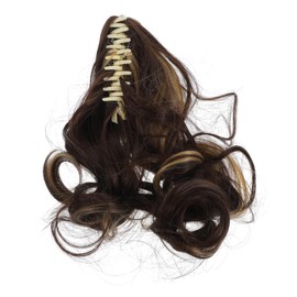 Mikinona 50cm Curly Wig Clip for Women High Temp Fiber Ponytail Extension Hair Claw
