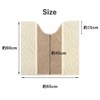 Aran Toilet Mat, 25.6 x 23.6 inches (65 x 60