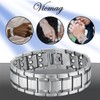 Vicmag 3X Magnetic Bracelet Men Titanium Steel Bracelet Ultra Strength