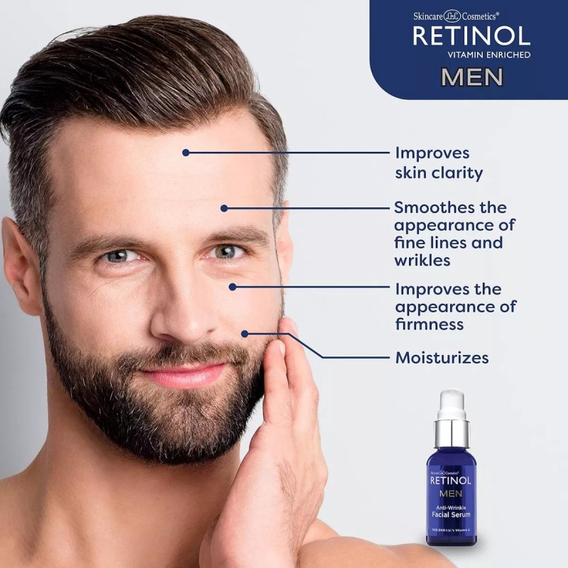Retinol Serum Facial Antiarrugas Para Hombre, Antienvejecimi