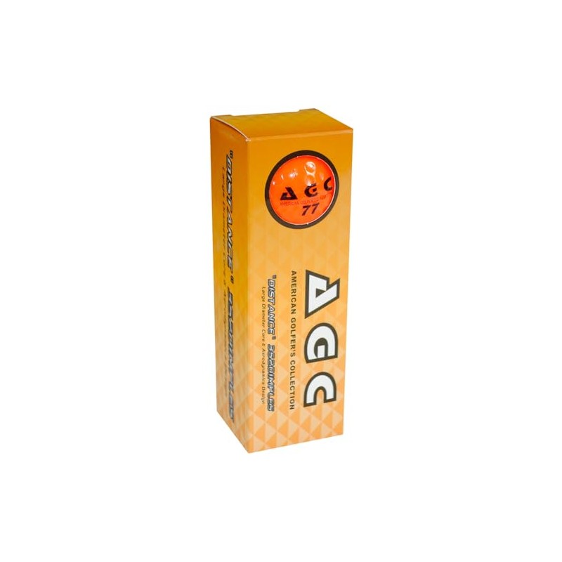 LEZAX AGC Golf Balls 1 Dozen (12 Pack) Orange AGBA-3790