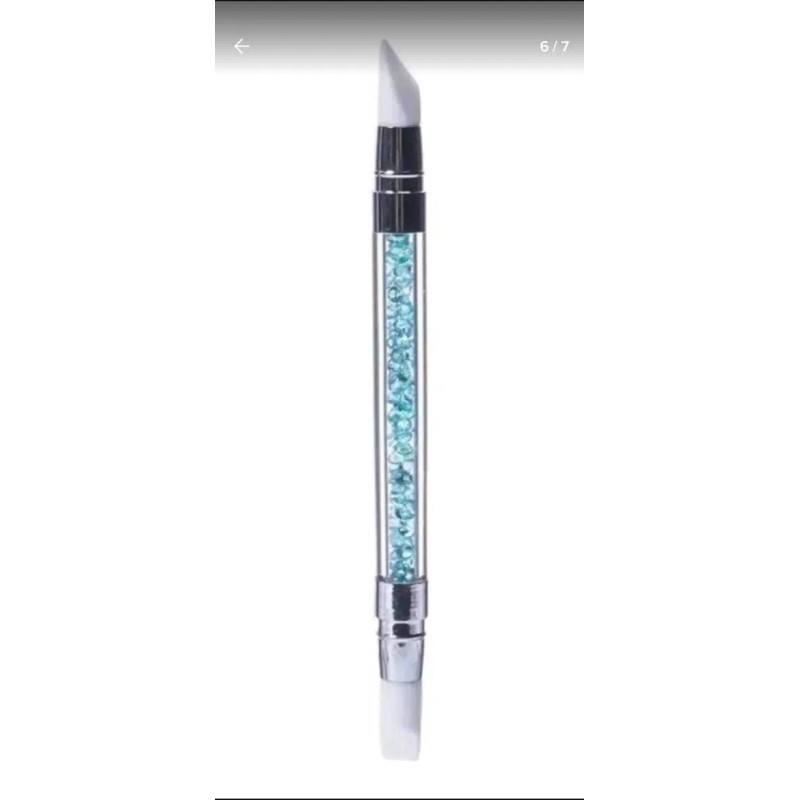 A&R Kit De 5 Pinceles Doble Punta Silicon Para Uñas