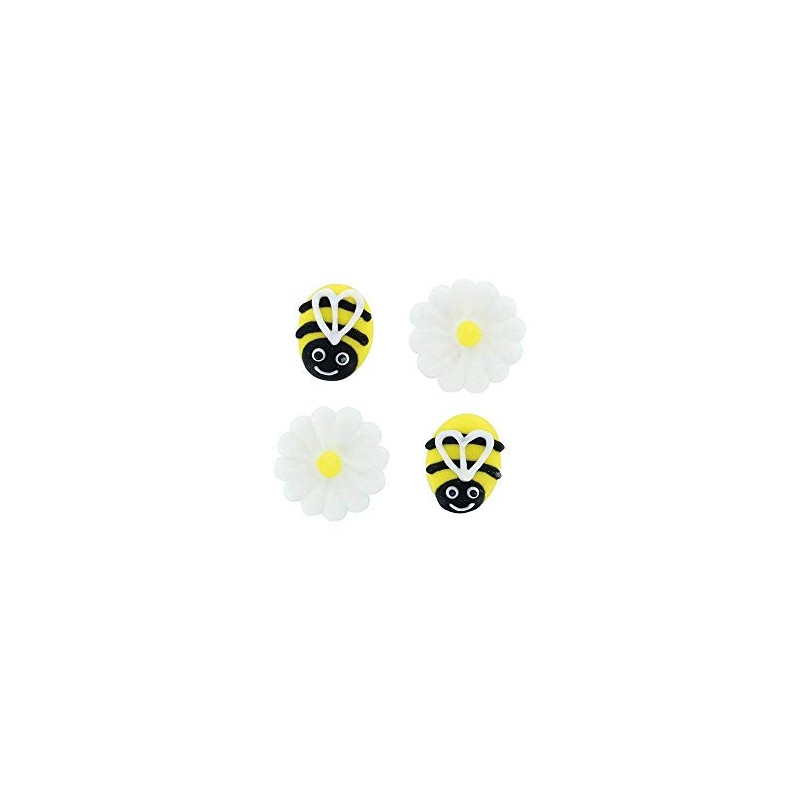 Culpitt Bee & Daisy Sugar Piping's, Hand Made Royal Icing