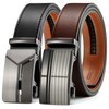 CHAOREN Leather Belts for Men 2 Pack - Ratchet Belt