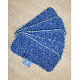 Monster Mop Microfiber Replacement Washable Mop Cleaning Pads for 11.5 x 5.5" - 5 pack