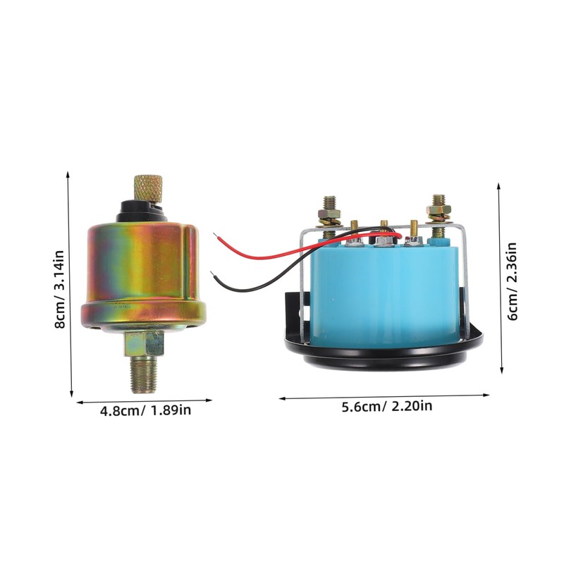 Alipis Oil Pressure Gauge Durable Auto Oil Pressure High Precision
