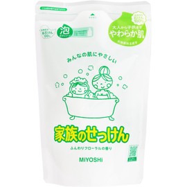 Miyoshi Family Soap, Foam Body Soap, Refill, 19.7 fl oz (550 ml)