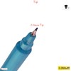 DOLLAR Fineliner Pens, TURQUOISE, 0.3mm Ultra Fine Felt Tip, Pack