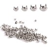 HAWORTHS 200pcs 8MM Antique Silver Round Dome Metal Studs Spots