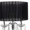 Deco 79 Metal Floor Lamp with Dangling Crystals, 16" x