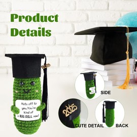 Graduation Gifts 2025, Funny Positive Graduation Pickle Gifts, Grad Ornament Gifts her 2025, High School University Graduation Gifts Her Him (Cucumber)