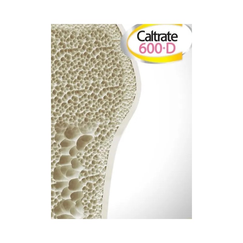 Caltrate Suplemento de Calcio 600 D 600mg 400 UI Frasco,