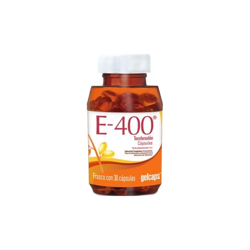 E400 Tocofersolán Vitamina Antioxidantes Caps 400 Sabor