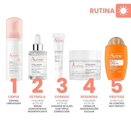 AVENE Hyaluron Activ B3 Crema, Regeneración celular con Niacinamida y Ácido Hialurónico, Hidratación 24h, 50ml