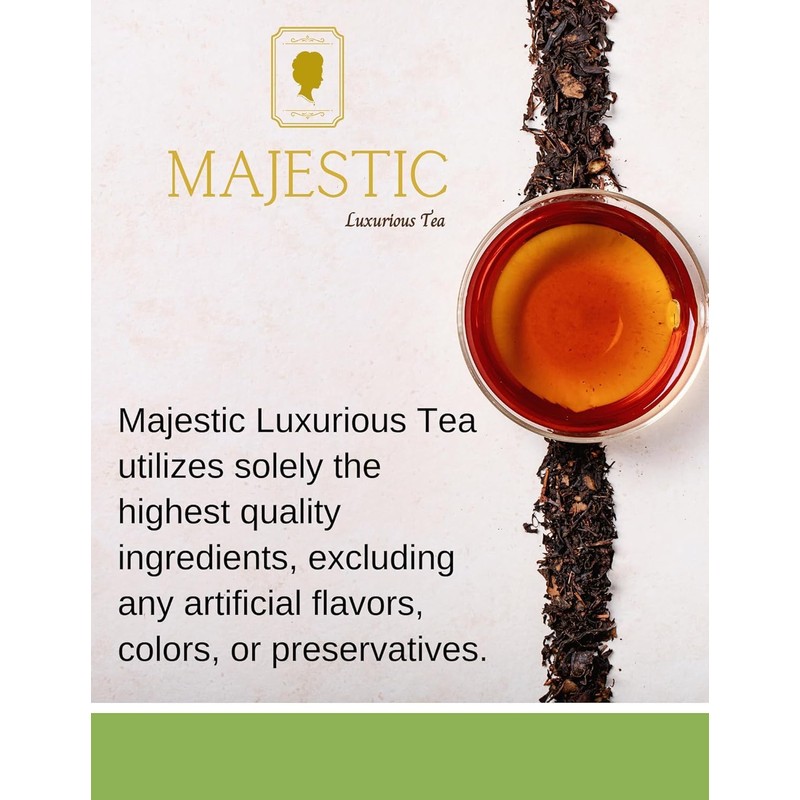 Majestic Tea | Lemon Ginger | Black Tea| Natural ingredients|