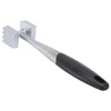 Meat Tenderizer Dual Sided Zinc Alloy Ergonomic Rubber Handle Balanced