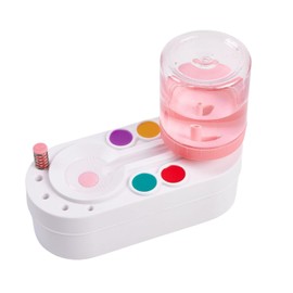 Brush Washer, Water Saving Design for Removing Ink from Glass Pen, Separates Clean Water and Sewage Paints, Palettes, Drawing Dishes, Convenient to Use, Art Supplies, Watercolor, Art Palette, Brush