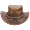 Barrington Leather Hat - Elegant Australian Style Cowboy Hat for