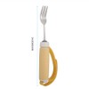 Disabled Patient Arthritis Elder Utensil Removable Flexible Rotating Eating Fork