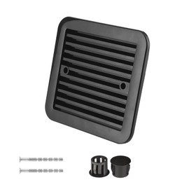 Ronyaoko Side Mount RV Fan Grille, RV Cooling Fan Shutters Vent, Black Rainproof board For Caravan, Motorhome, Camper, RV Accessories