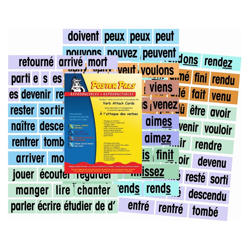 French Verb Cards and Teaching Guide