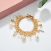 Jokimu Gold Tone Chain Inspired Charm Lucky Bracelet for Women