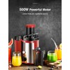 QCen Juicer Machine, 500W Centrifugal Juicer Extractor with Wide Mouth