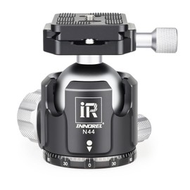 INNOREL Free Head, Ball Head, Micro-motion Head, N Series, Low Center of Gravity, Maximum Load Capacity 25kg, Ball Head Diameter 44mm, Strengthened CNC Aluminum Alloy, Tripod, Monopod, DSLR, Video