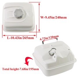 Fuel Tank Compatible with Honda GX240 GX270 GX340 GX390 11HP 13HP Engine OEM Fuel Gas Tanks Replaces for 17510-Z5T-000ZB 17510-Z5T-000ZA