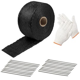 22 Piece Set Exhaust Repair Kit with 5m Exhaust Wrap Tape, 20 Stainless Steel Ties, and Gloves, for Car, Motorcycle, Gas Water Heater, and Household Gas Pipe Insulation