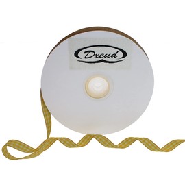 DXEUD Cinta de cuadros de 50 yardas cada rollo, borde tejido 100% poliéster (3/8 pulgadas x 50 yardas, naranja)