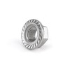 ALEOED 4 Pieces M12 x 1.25mm Pitch Serrated Flange Nut