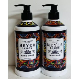 Clean & Beauty 2-Pack Casa Jardin Collection ~ Meyer Lemon Hand Wash 16 fl oz Each
