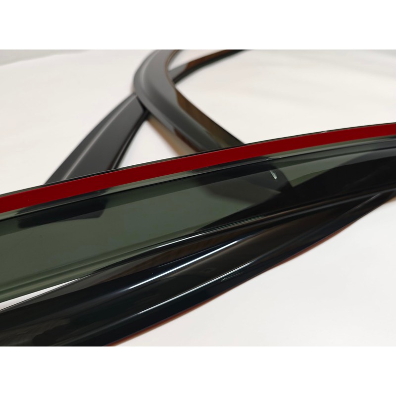 Smoke Tinted Window Sun Rain Visors Vent Guard Wind Deflector