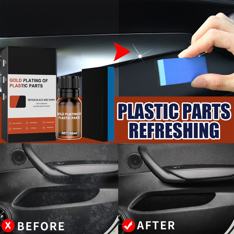 10ml Car Plastic Parts Care Agent Long Duration Plastic Parts