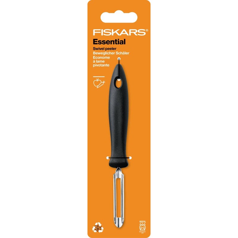 Fiskars Essential 1065586 1065586 Movable Peeler Overall Length 18 cm