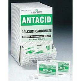 Medi-First 500PK Medi-First Chewable Mint Antacid and Indigestion – Relief for Stomach Ache