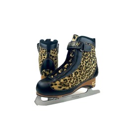 American Athletic -Soft Boot Cheetah Figure Skates - 8