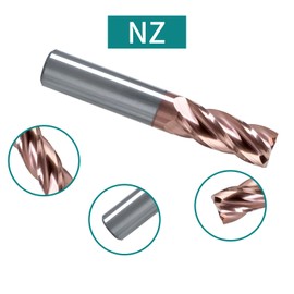 1/16 Titanium Coated Engraving milling Cutter Carbide Drill bit for Aluminum Non-Ferrous Metal Cutting Tools upcut Drill bit for CNC Machine Tools - 4 Flutes
