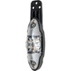 2 pcs Fristom FT I - 032 LED End-Outline marker lamp with Gummipendel 12 / 24 V 3–Function Leather White / Red / Yellow with Cable