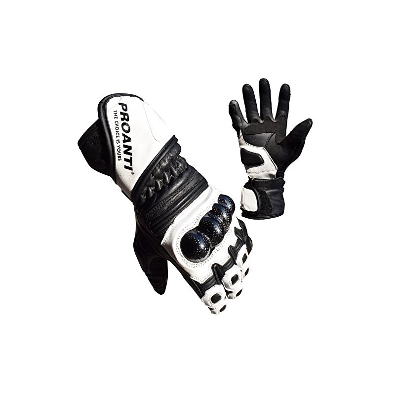 PROANTI Motorcycle Gloves Race Leather Motorcycle Men Women Gloves –