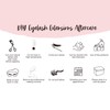 Higu clace Lash Clusters, 72pcs D curl Lashes Extension 10-16mm,