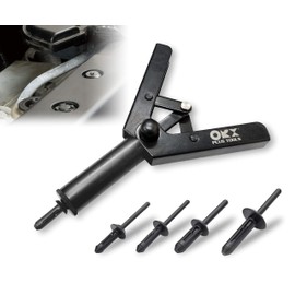 ORXPLUS Tools Plastic Rivet Hand Gun Kit one Hand Operation w/ 40 Sample Poly Rivets
