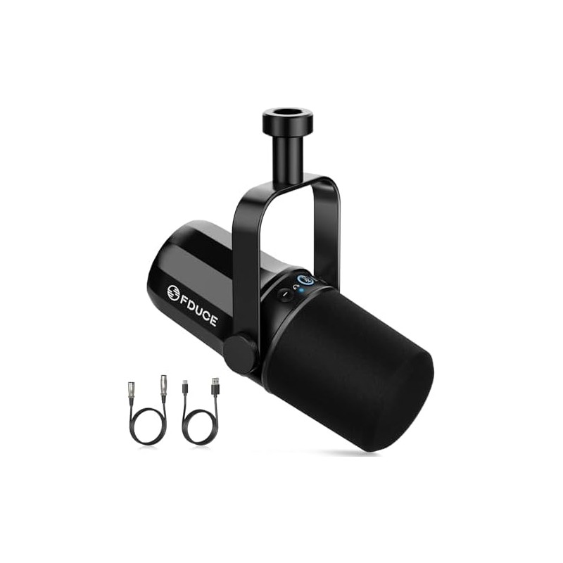 FDUCE SL40 Vocal Dynamic Podcast Microphone for Gaming, Live Streaming
