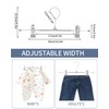 Pack of 10 Clothes Hangers, 30 cm Metal Trouser Hangers,