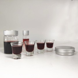 SruiSwei Portable Communion Service Set With 4 Cups,Juice Bottle,Anointing Oil Glass Vial,Hosts Tin Container,Communion Service Set for Ordination,Priests,Catholic Priest Communion Service Set