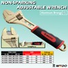 WEDO Non-Sparking Adjustable Wrench with Plastic Handle,Size 30 * 250mm,10"